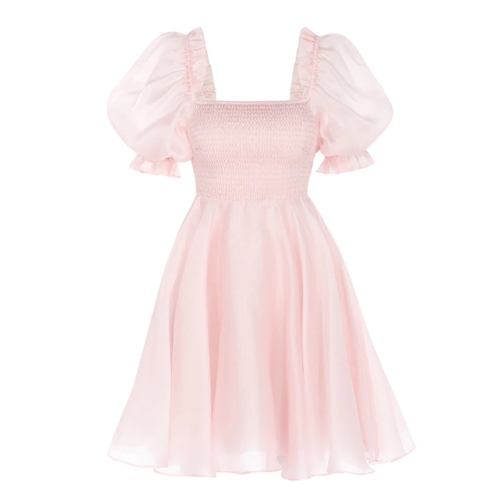 Selkie Silk Satin Maria Mini Dress